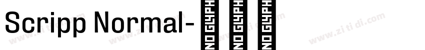 Scripp Normal字体转换 Scripp Normal字体转换